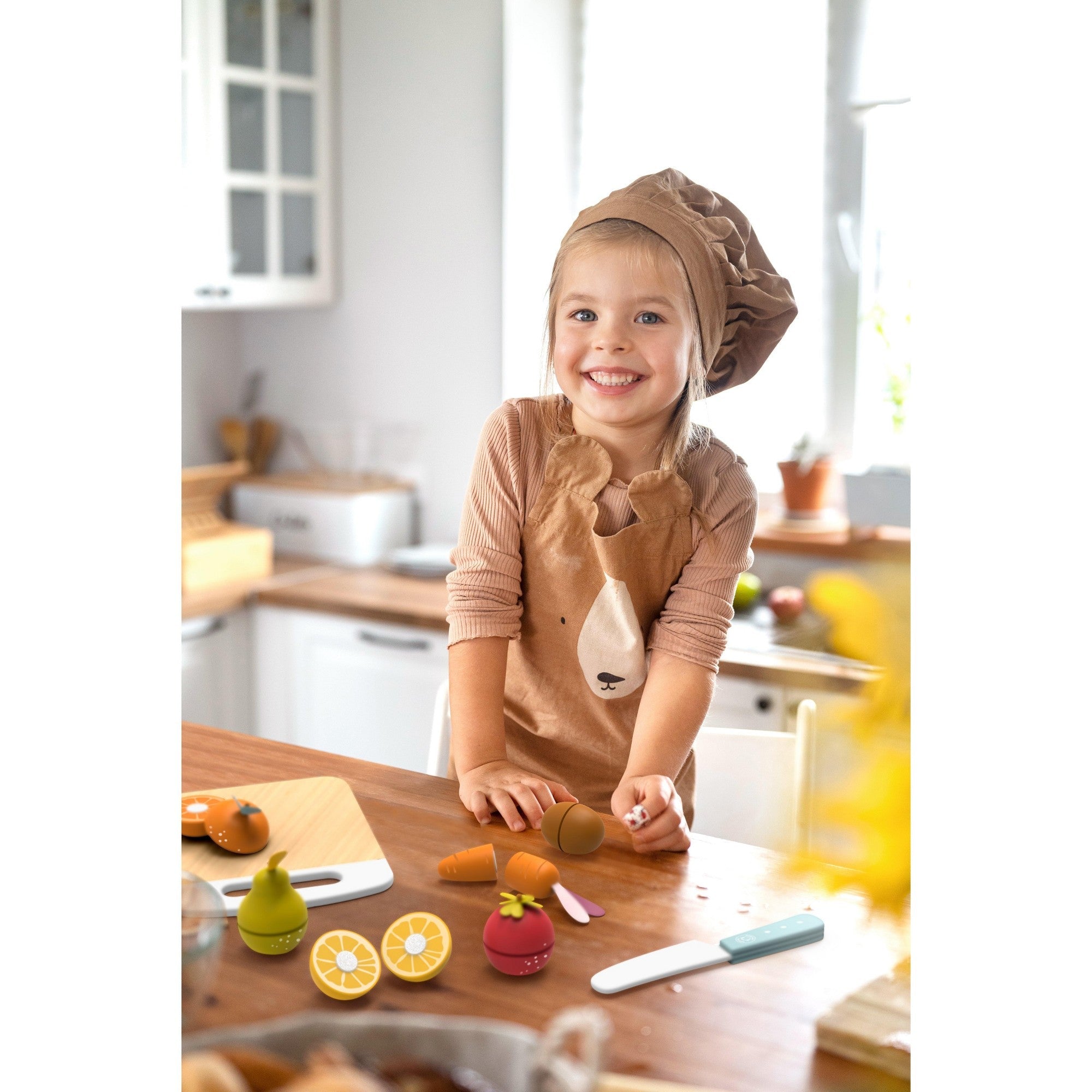 Speedy Monkey Wooden Fruits & Vegetables Cutting Playset