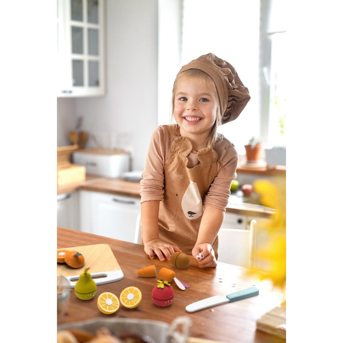 Speedy Monkey Wooden Fruits & Vegetables Cutting Playset