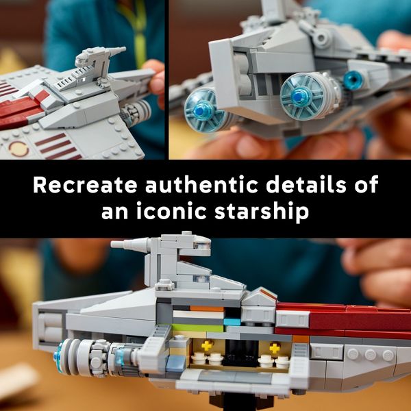 LEGO Star Wars Acclamator-Class Assault Ship Buildable Spaceship Toy Model 75404
