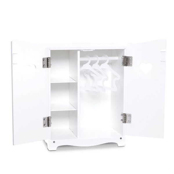 Melissa & Doug Mine to Love Wooden Play Armoire Closet for Dolls