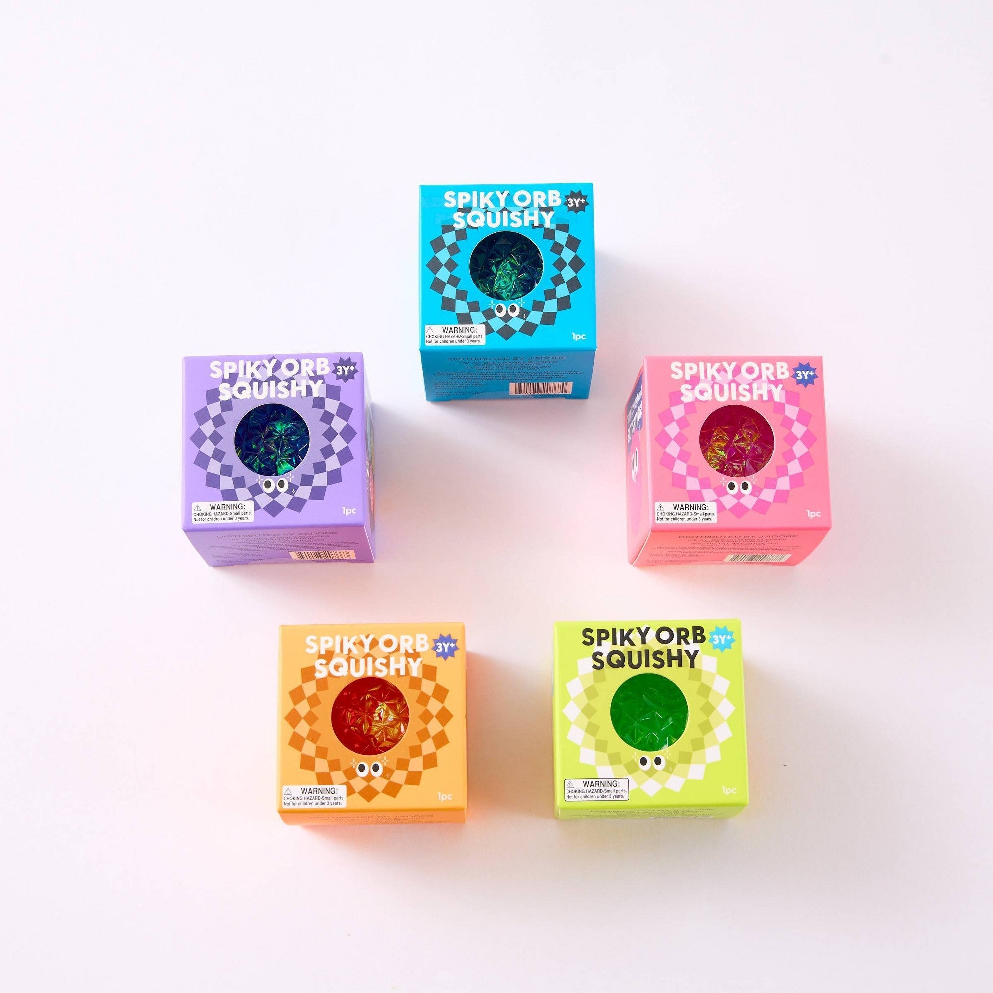 J'adore Spiky Orb Sensory Squeeze Toy 5 Pack