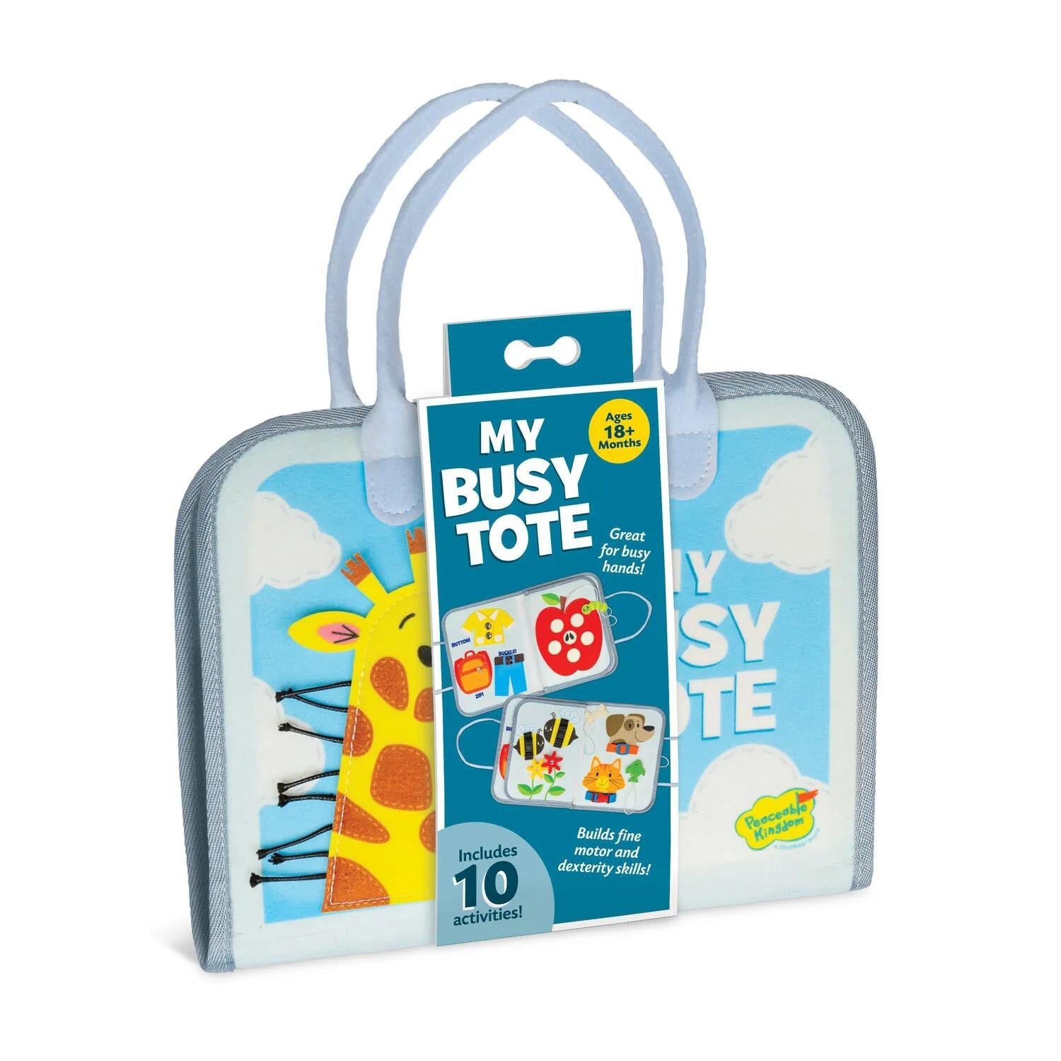 Peaceable Kingdom My Busy Tote Toddler Activity Set