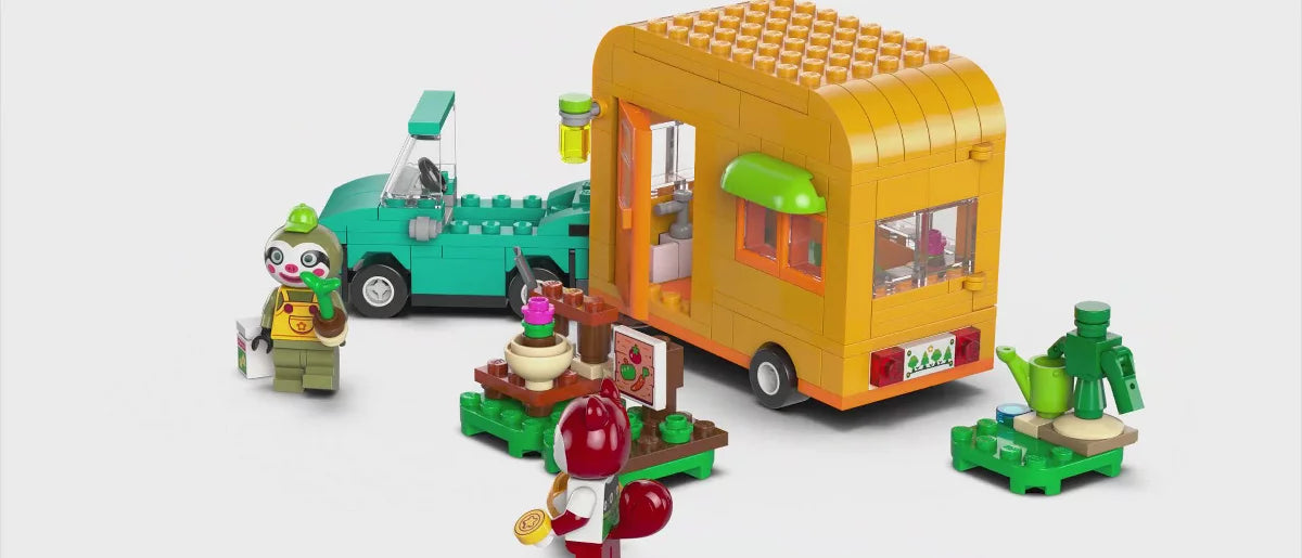 LEGO Animal Crossing Leif's Caravan & Garden Shop Building Toy 77054