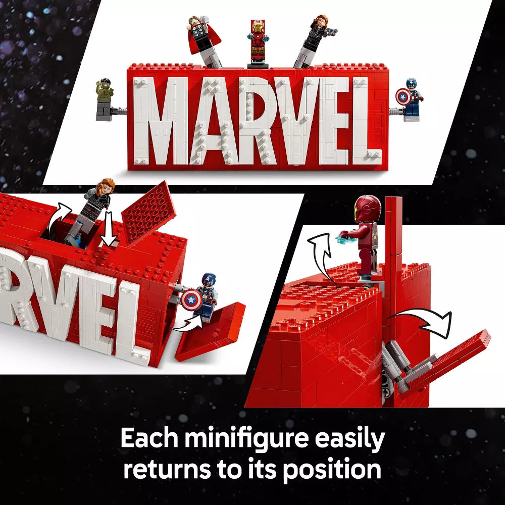 LEGO Marvel Logo & Minifigures Collectible Building Toy 76313