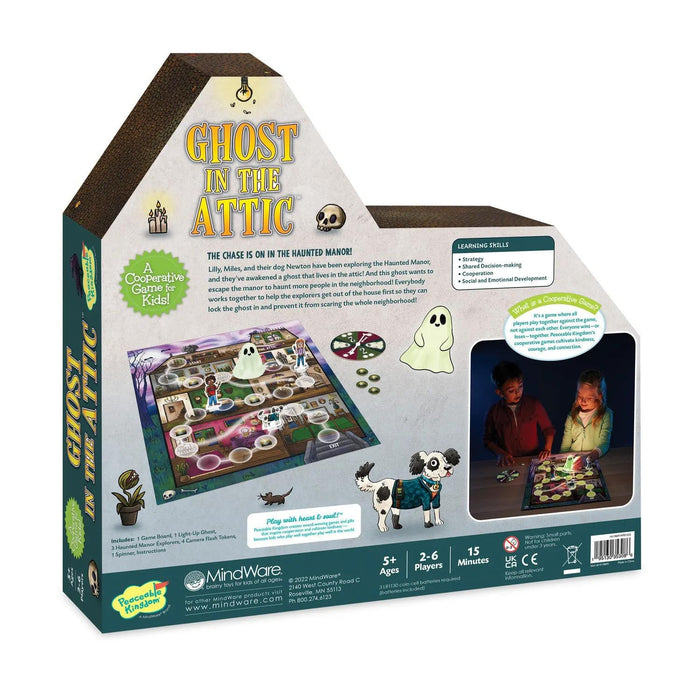 Peaceable Kingdom Ghost in the Attic Cooperative Board Game