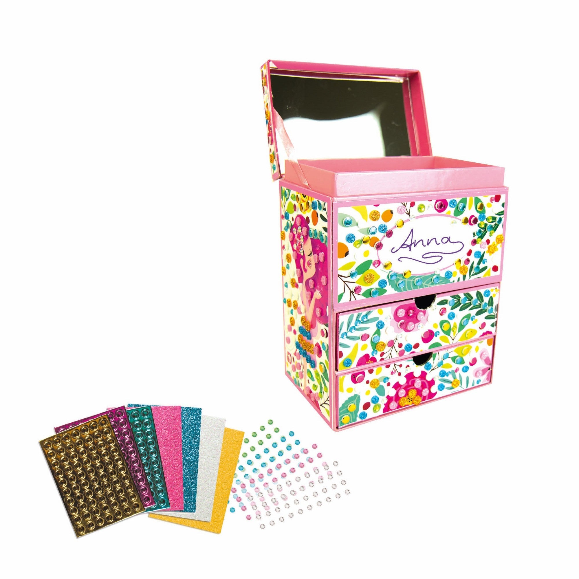 Sycomore Stick'N Fun 3D Mosaics Jewelry Box Craft Kit