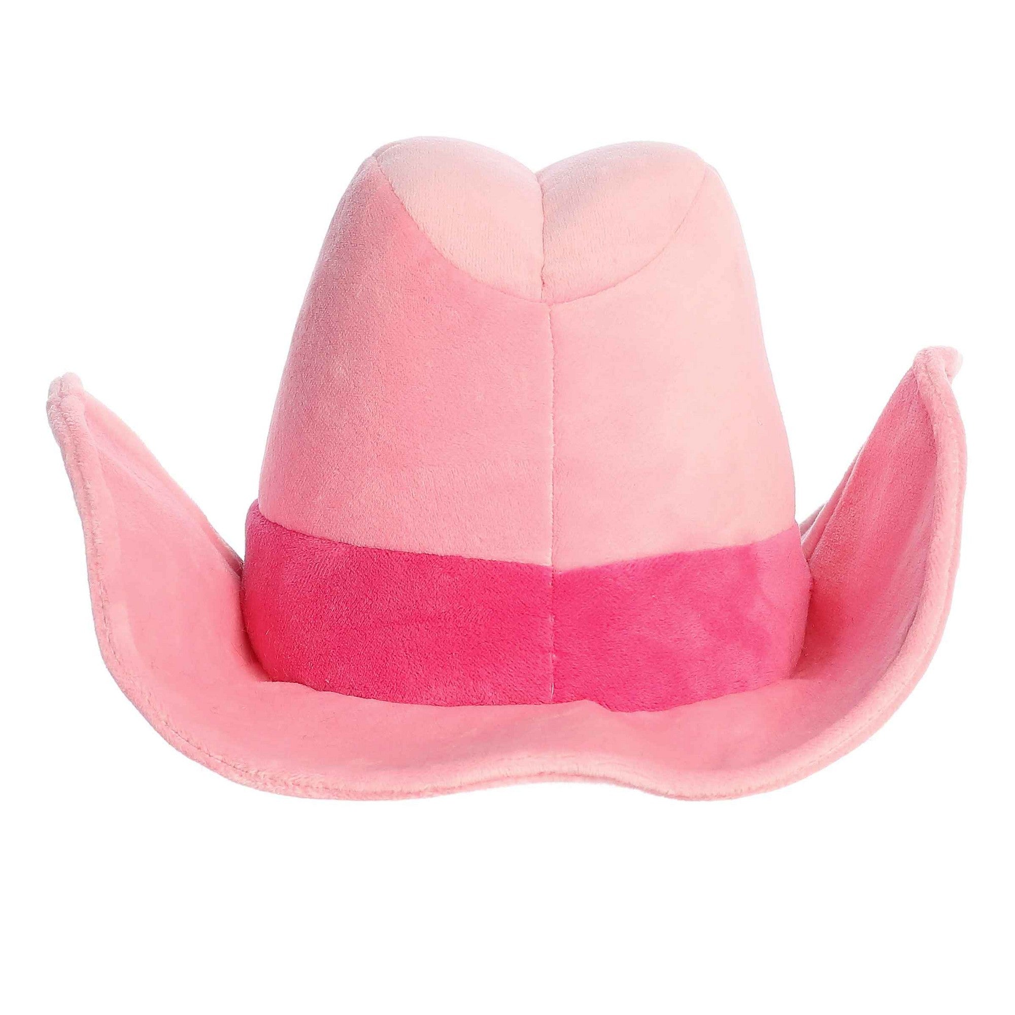Aurora Just Sayin' Let's Go Girls Cowgirl Hat Plush Pink 11in