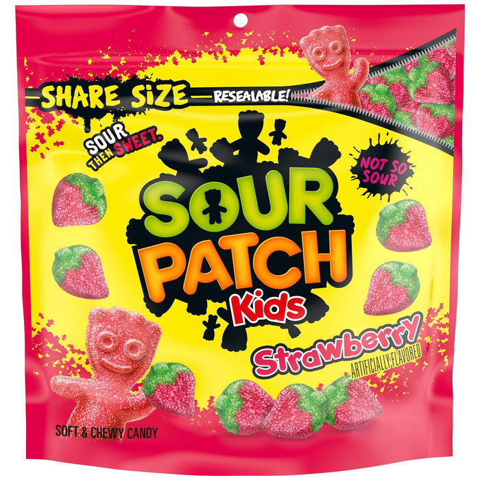 Sour Patch Kids Strawberry Soft Chewy Gummy Candy 12oz