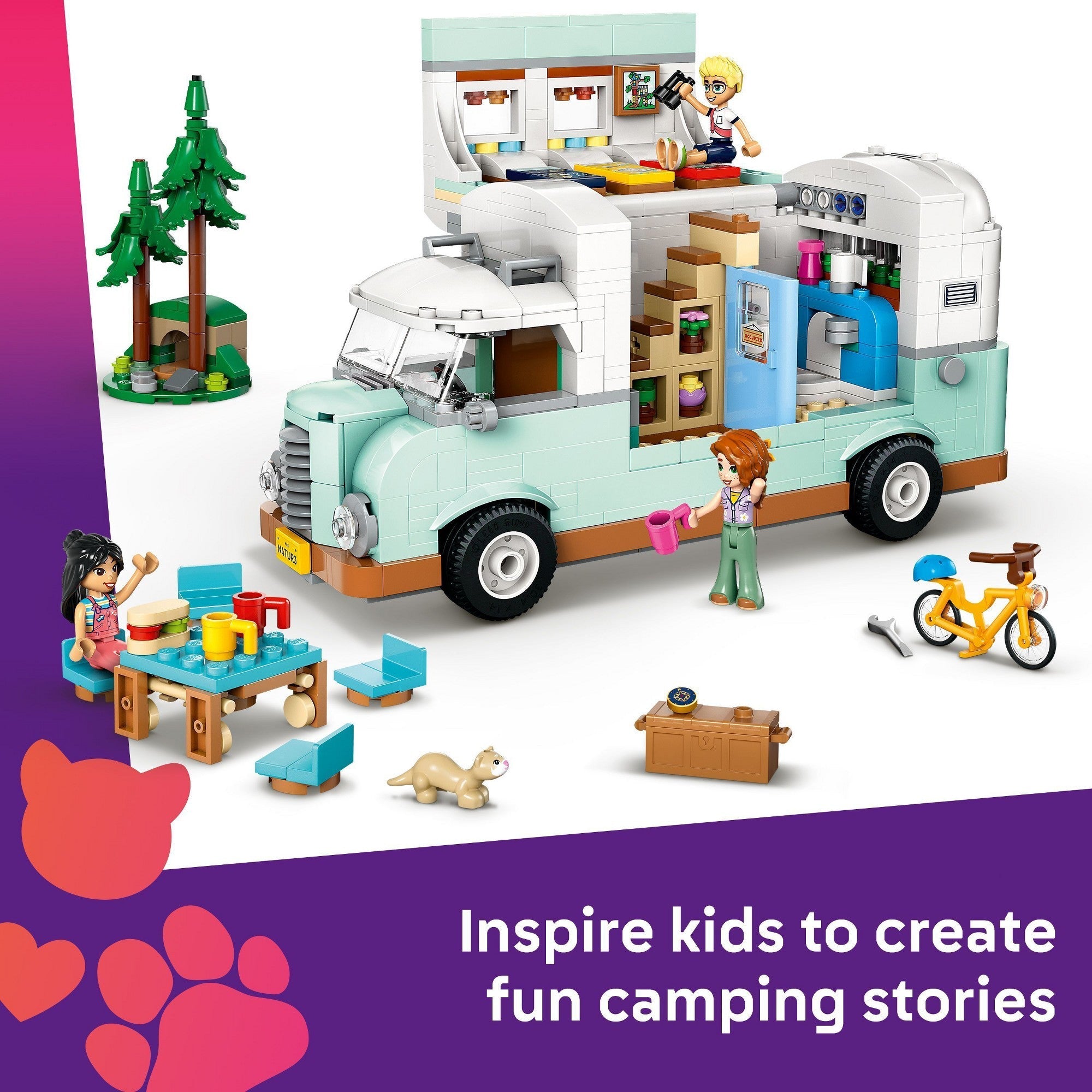 LEGO Friends Friendship Camper Van Adventure Building Set 42663