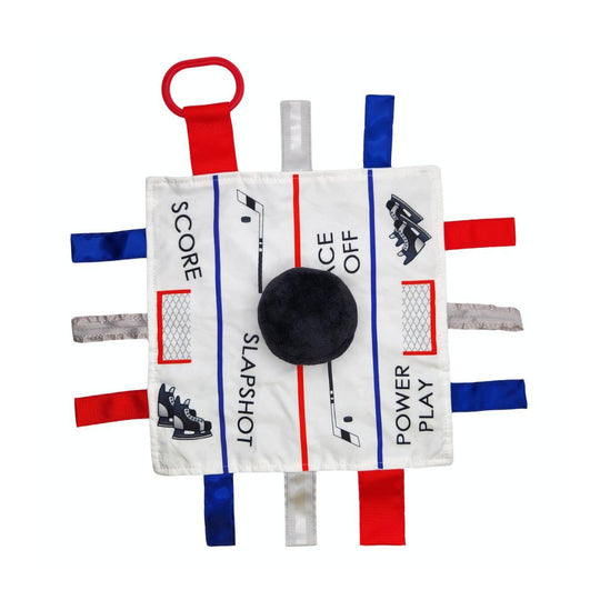 Baby Jack The Learning Lovey Hockey Puck Sports Tag Toy Sensory Soother