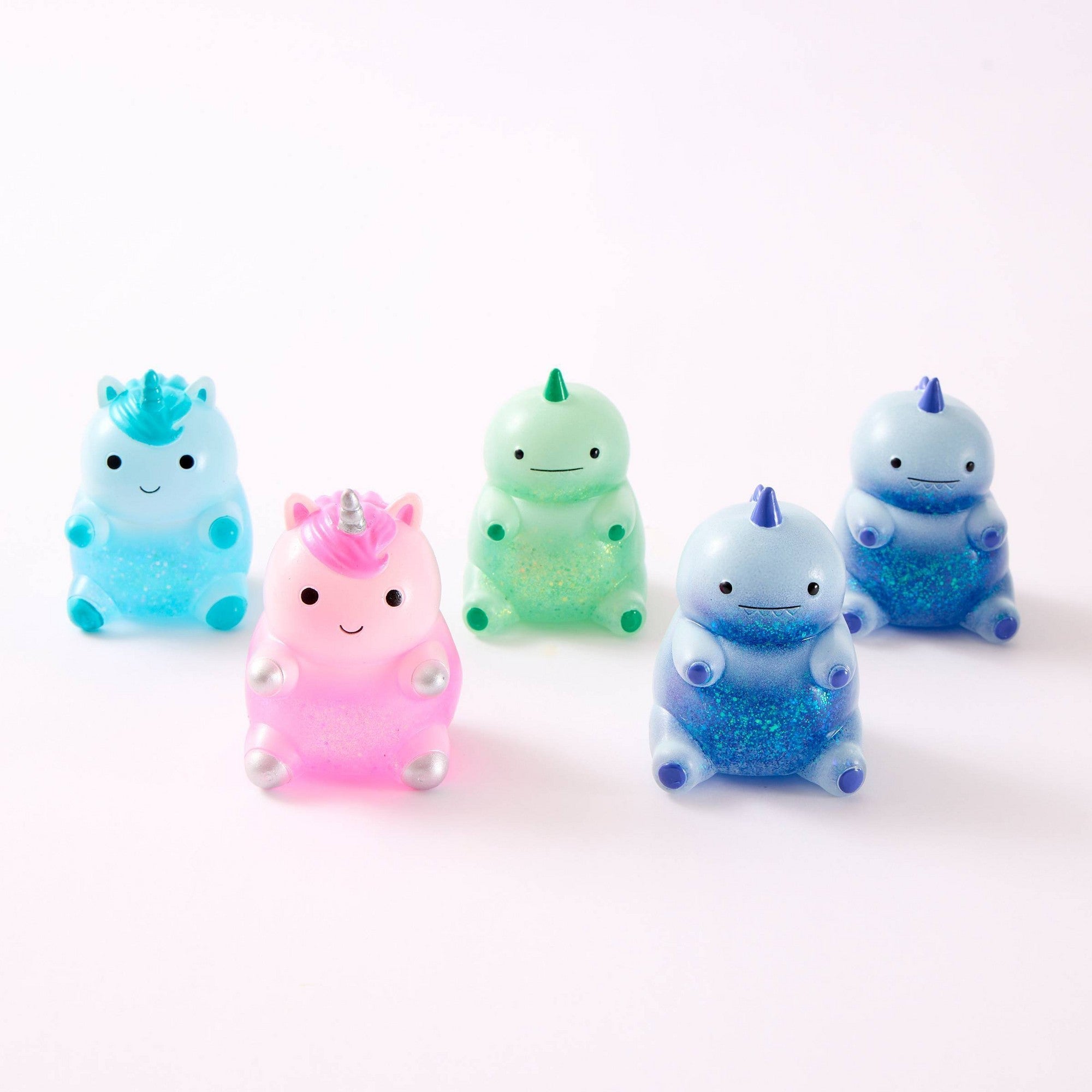 J'adore Unicorn & Dino Sensory Squeeze Toy 5pk