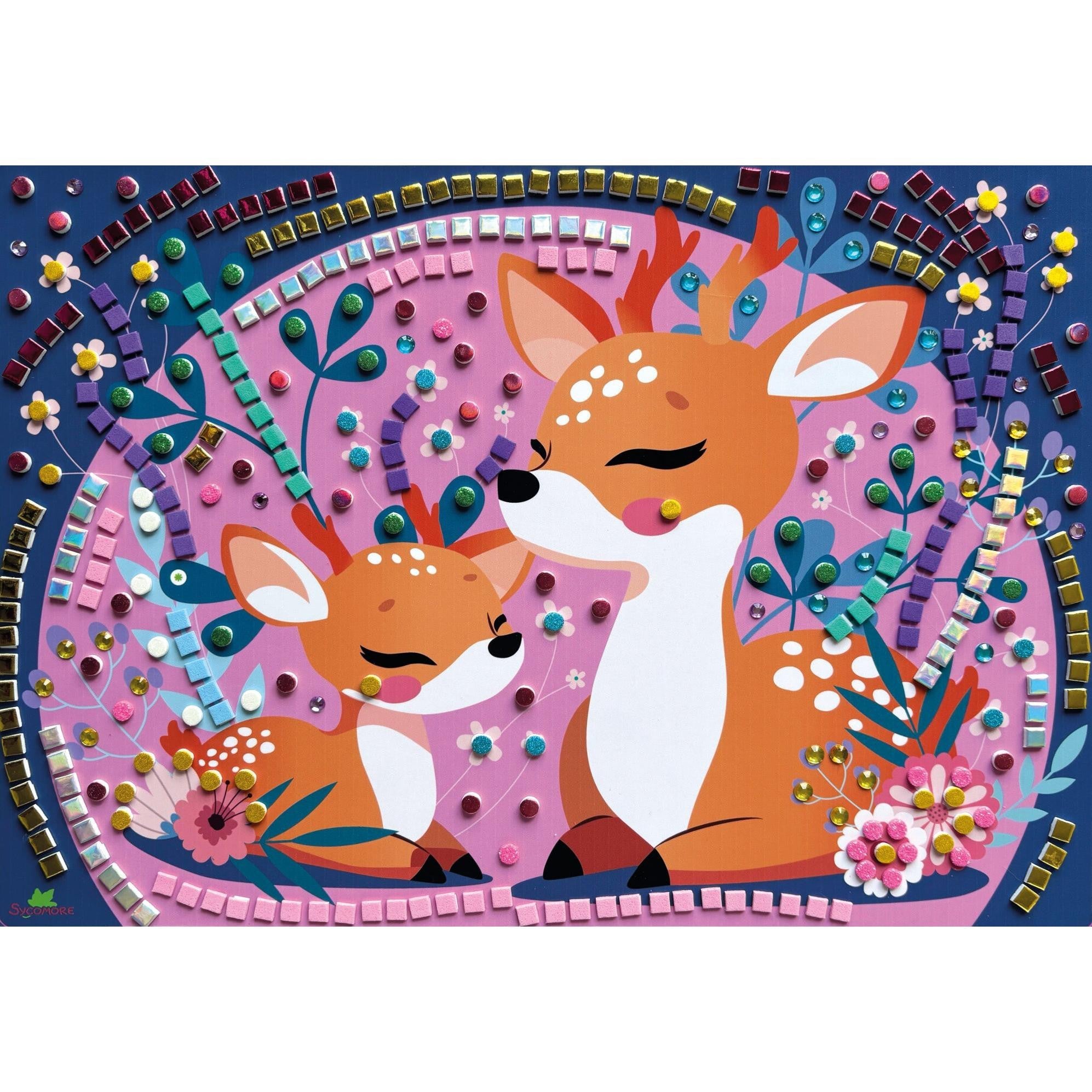 Sycomore Stick'N Fun XL Mosaics Cuddly Animals Craft Kit