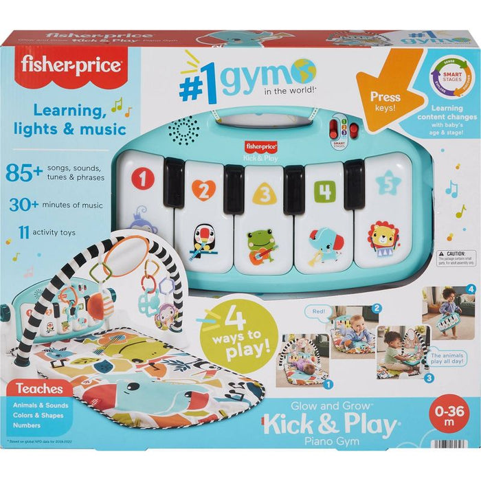 Fisher-Price Glow & Grow Kick & Play Piano Gym Toy