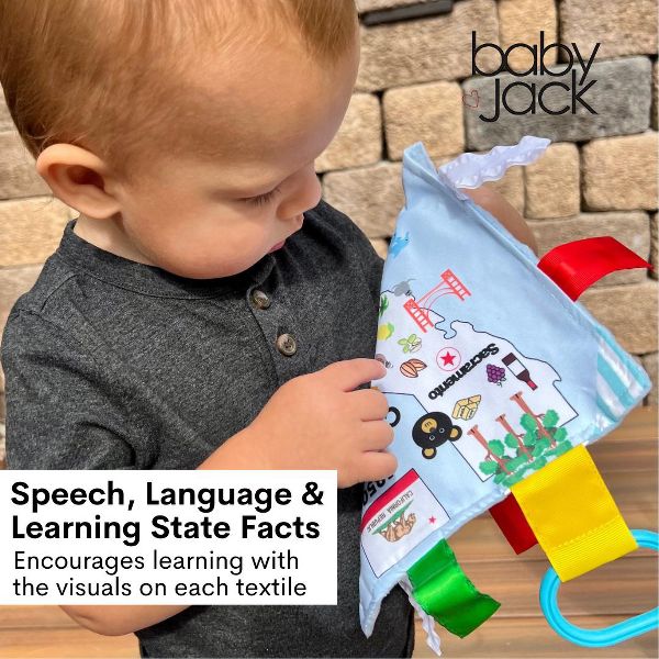 Baby Jack The Learning Lovey North Carolina State Baby Tag