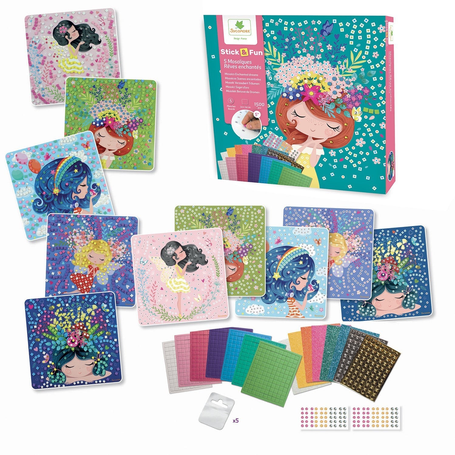 Sycomore Stick'N Fun L Mosaics Enchanted Dreams Craft Kit