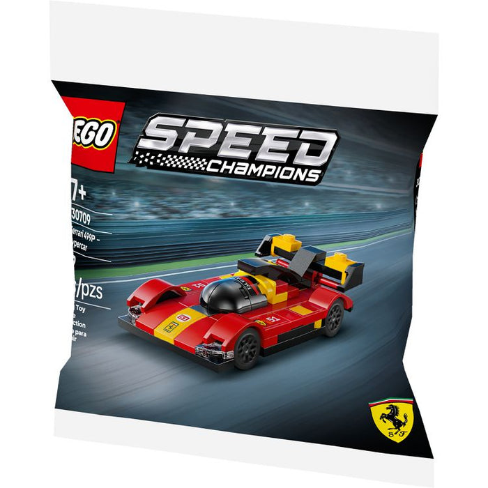 LEGO Speed Champions Ferrari 499P Hypercar Building Toy Set 30709 for Kids
