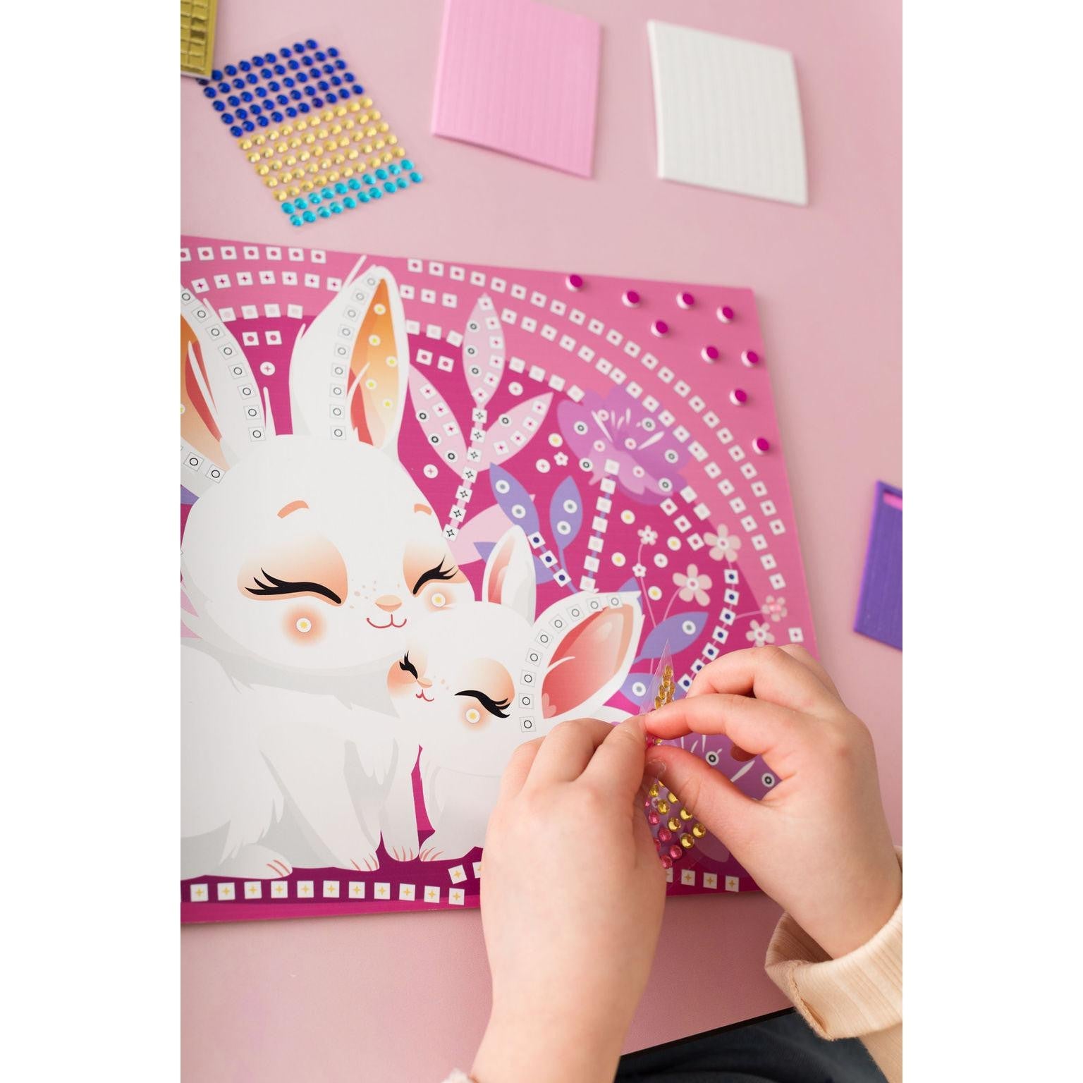Sycomore Stick'N Fun XL Mosaics Cuddly Animals Craft Kit