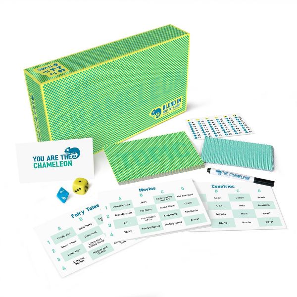 The Chameleon Board Game: Social Skills Party Games for 3-8 Players with Card