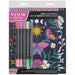 Brea Reese Vivid Color-By-Number Marker Kit Whimsical Botanicals 17 Piece