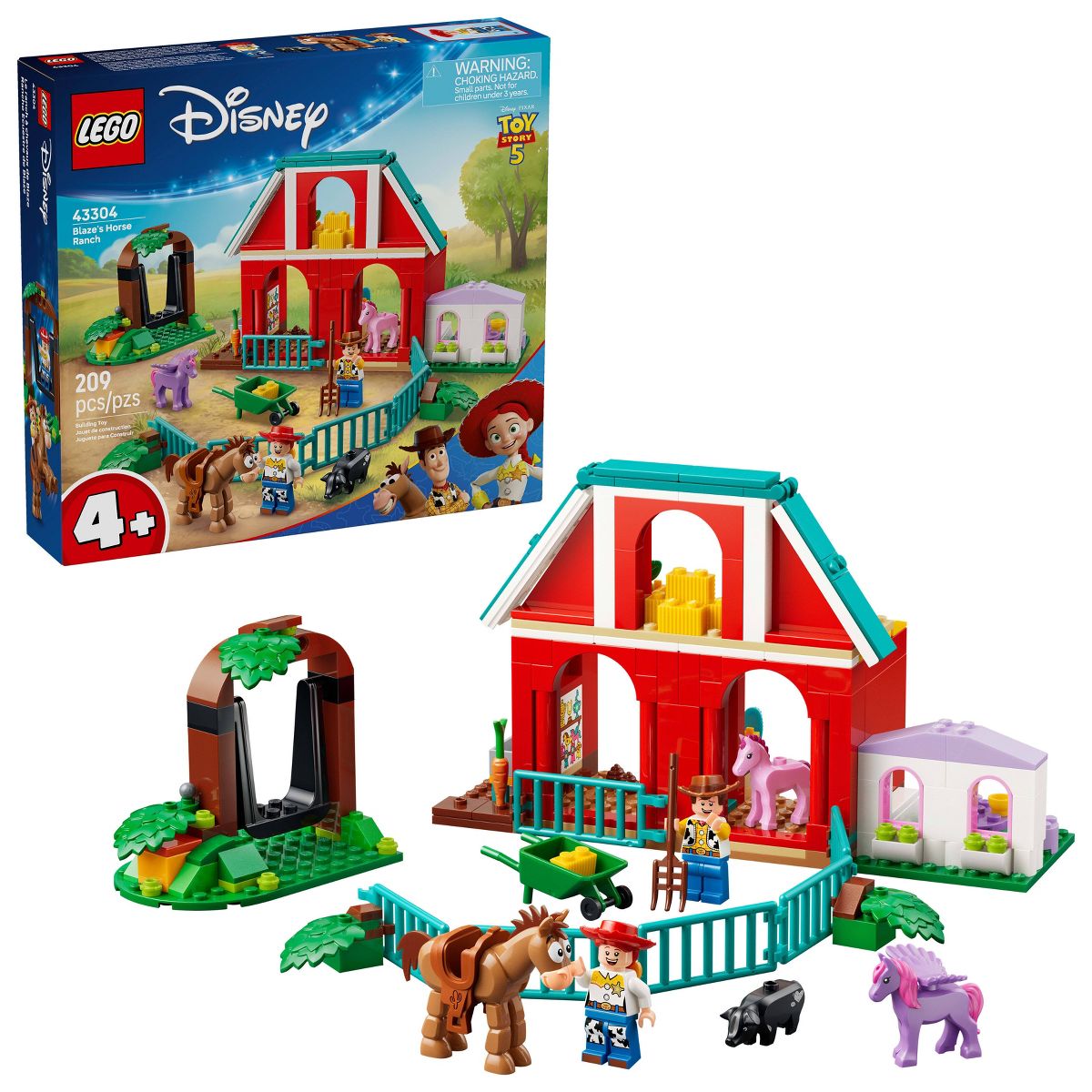 LEGO Disney and Pixar Toy Story 5 Blaze's Horse Ranch 43304