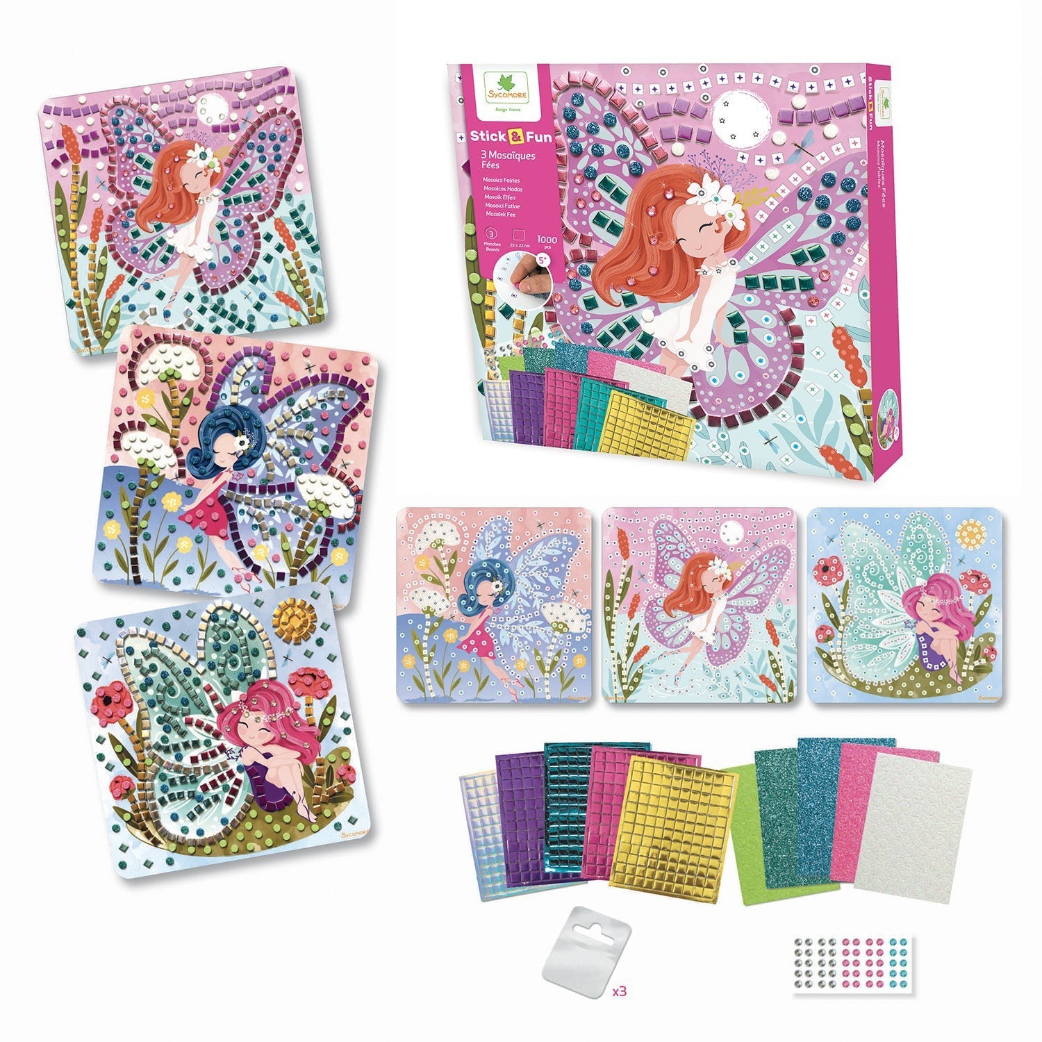 Sycomore Stick'N Fun - S Mosaics Fairies Craft Kit