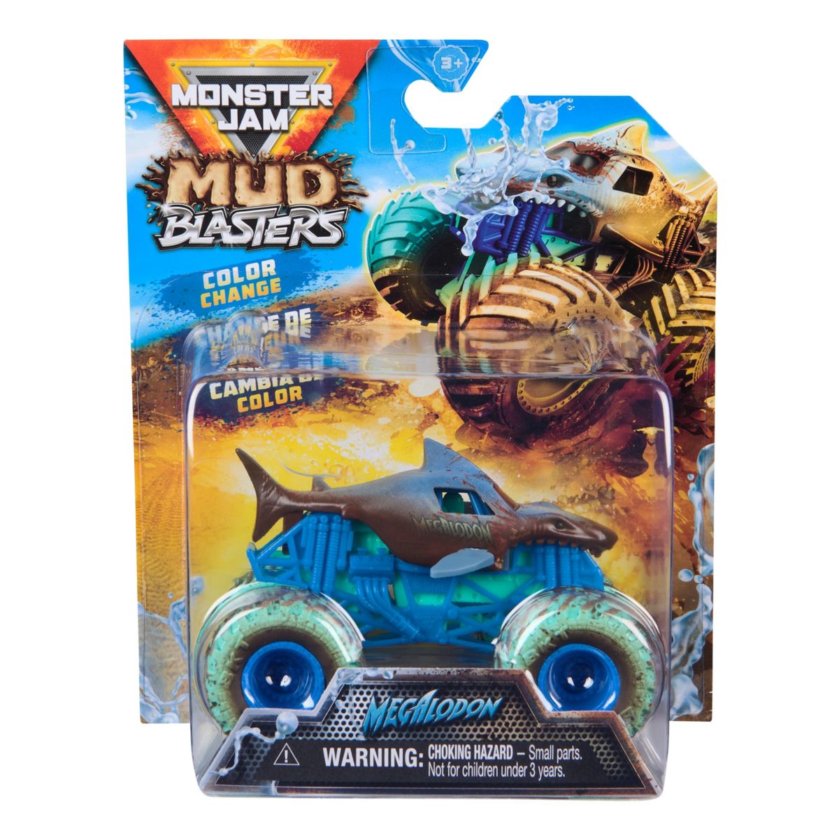 Monster Jam Mud Blasters Megalodon Color Change Truck Diecast Vehicle
