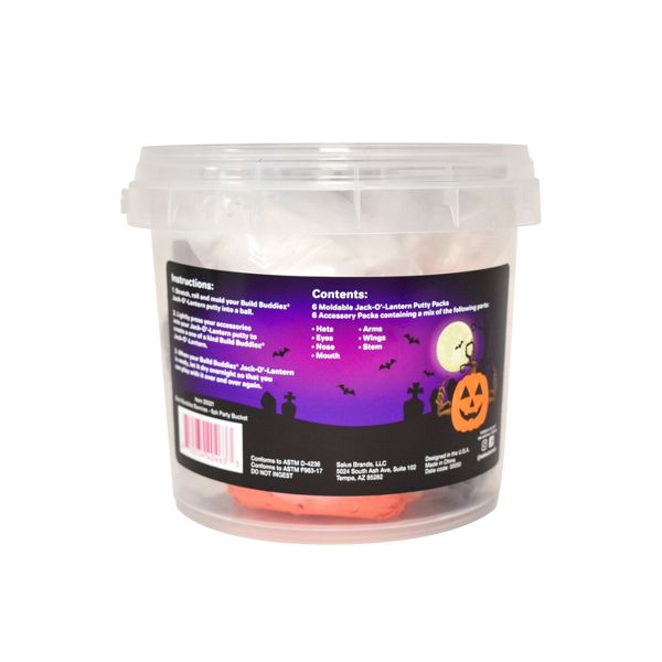 Build Buddiez Jack-O-Lantern Pumpkin Moldable Putty Craft