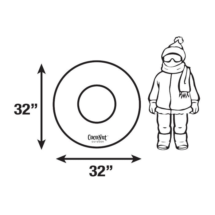 CocoNut Outdoor Junior Inflatable Snow Tube 32"