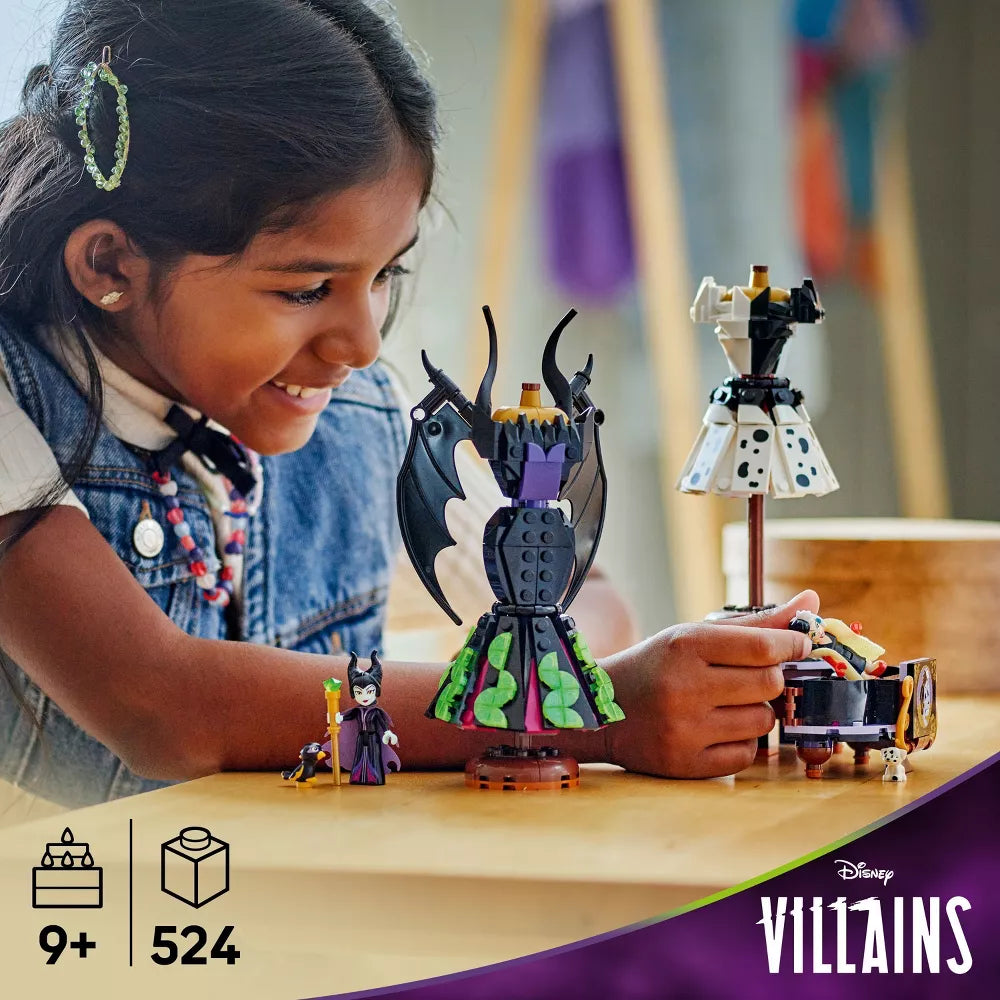 LEGO Disney Villains Maleficent's and Cruella De Vil's Dresses 43262