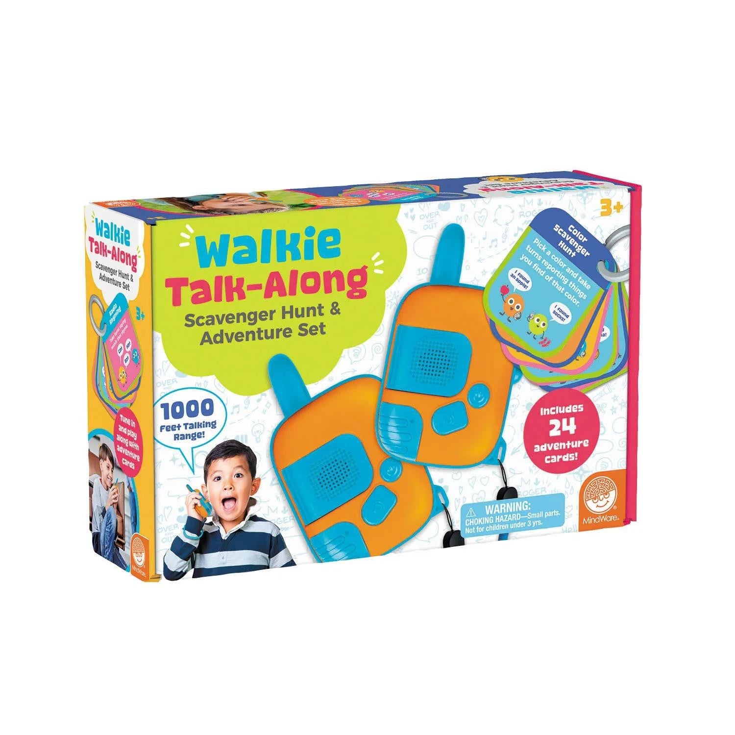 MindWare Walkie Talk-Along Scavenger Hunt Adventure Set 24 Cards