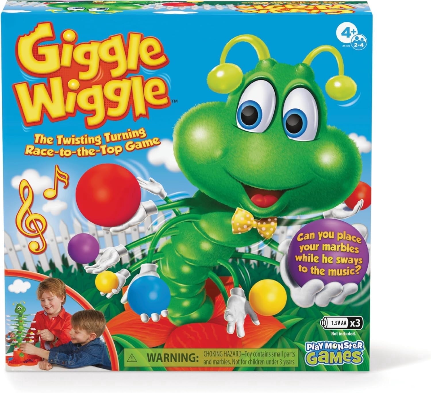 PlayMonster Giggle Wiggle Electronic Caterpillar Kids Board Game