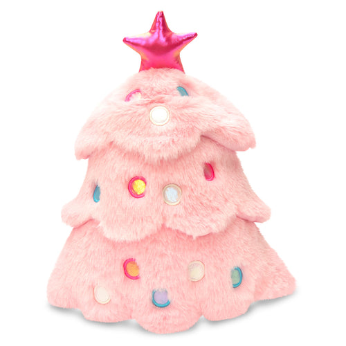 Glitter Pink Christmas Tree Plush