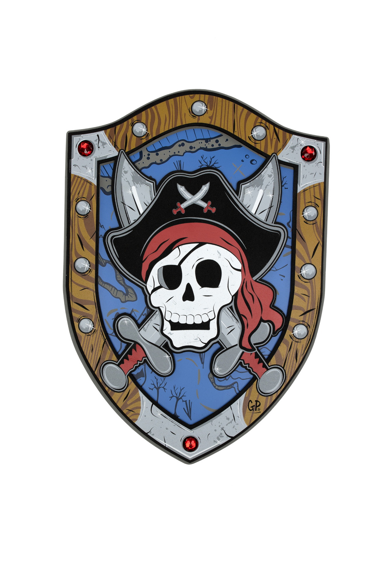 Great Pretenders Captain Skully Pirate EVA Foam Shield