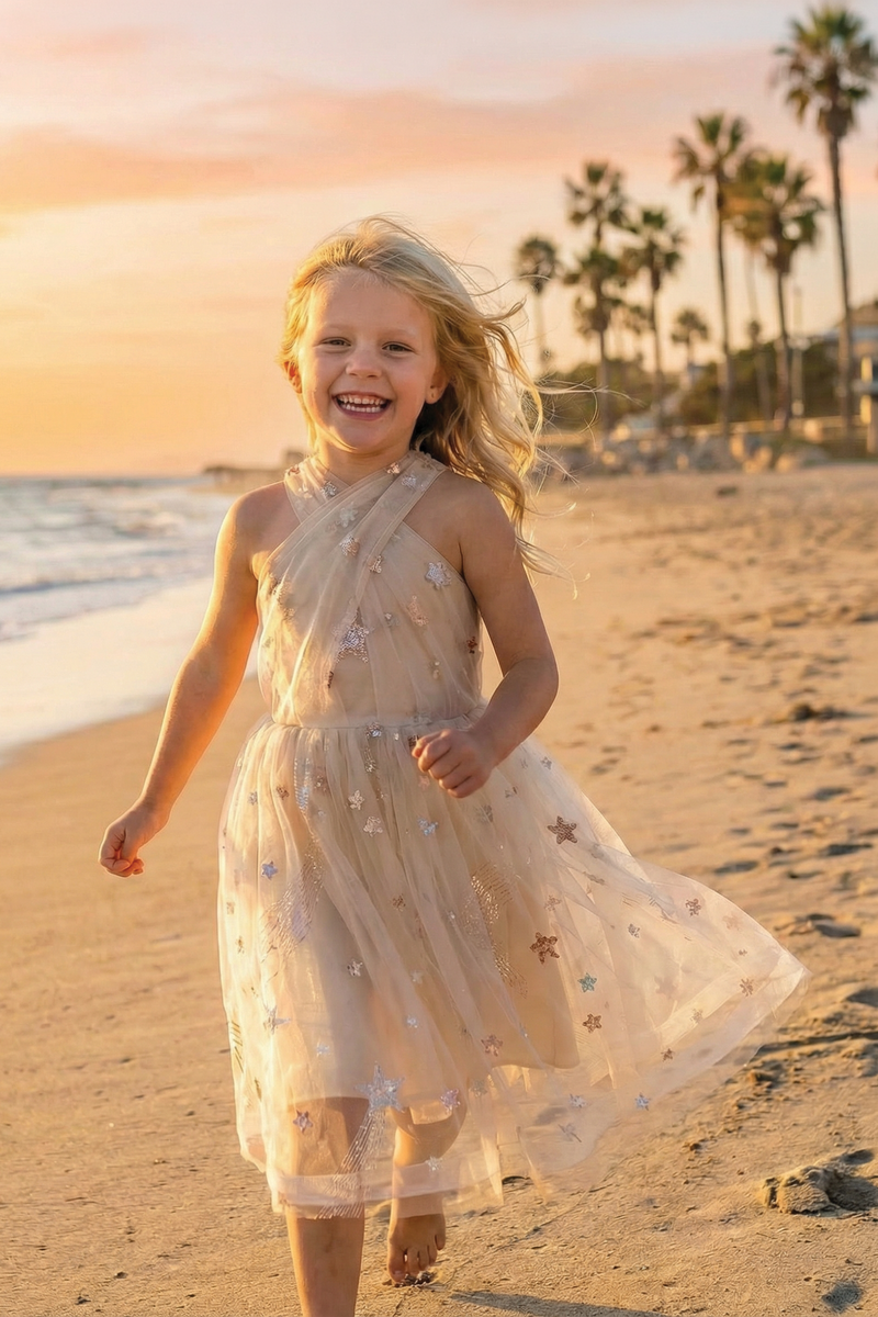 Silver & Gold Eras Dress, Size 3-4