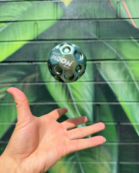 Metallic Moon Ball High-Bounce Toy for Indoor and Outdoor Play