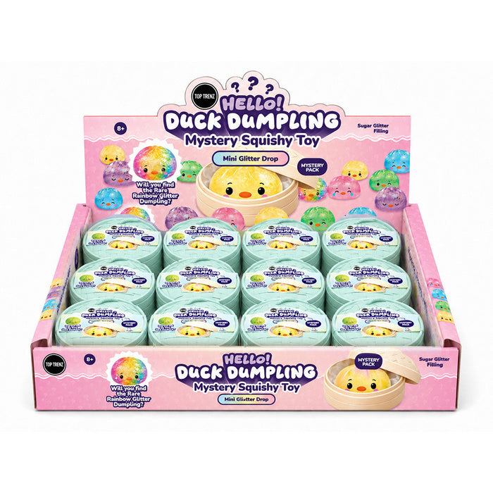 Kids Hello Duck Dumpling Mystery Sugar Glitter Mini Squishy Toy