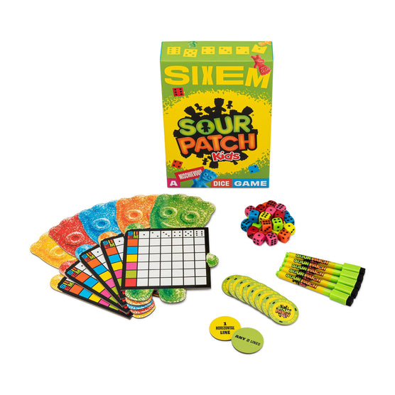 Hootenanny Games SIXEM Sour Patch Kids Dice Game