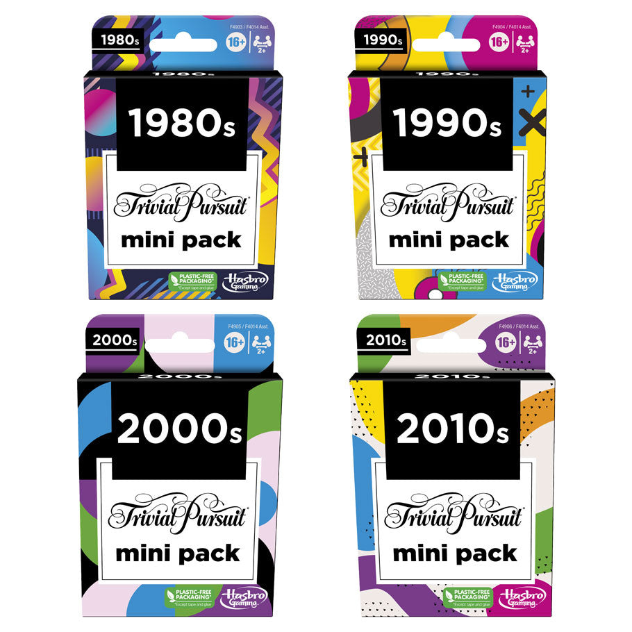 Hasbro Trivial Pursuit Mini Pack Multipack Trivia Card Game