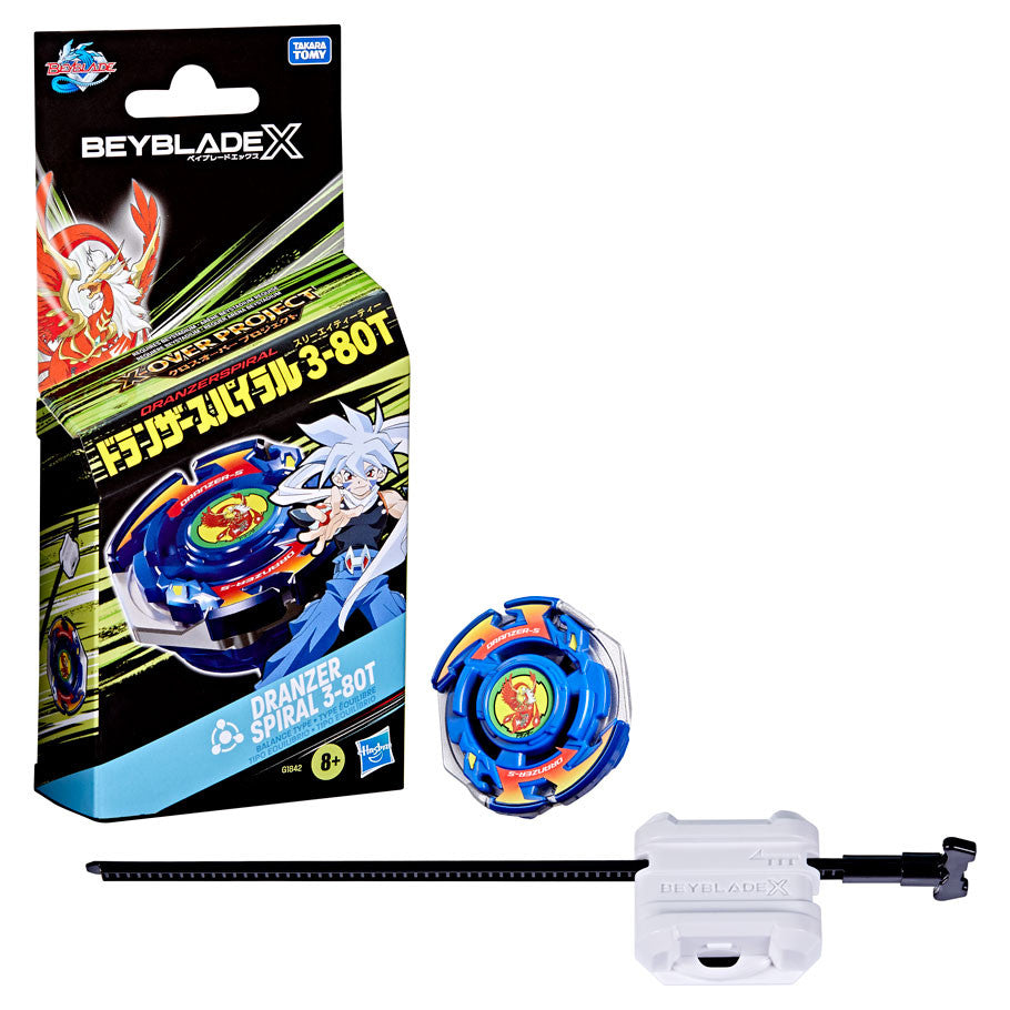 Hasbro Beyblade X Dranzer Spiral 3-80T Starter Pack Balance Top