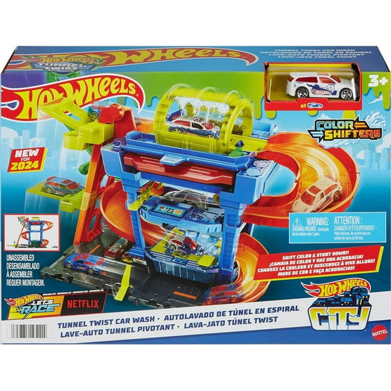 Hot Wheels Tunnel Twist Car Wash Playset