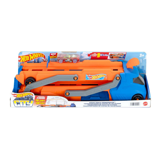 Hot Wheels City Speed Track Transporter Playset