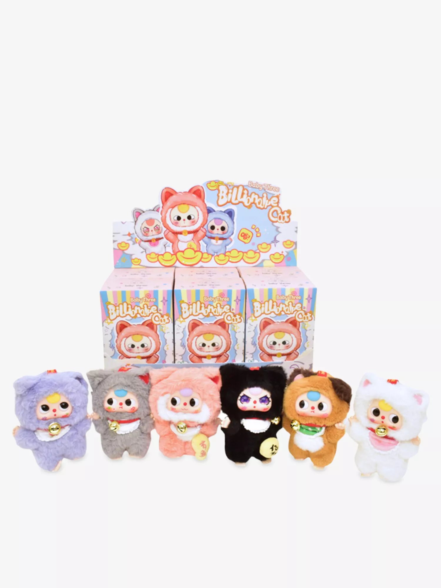 BABY THREE Billionaire Cat Mystery Soft Toy Blind Box