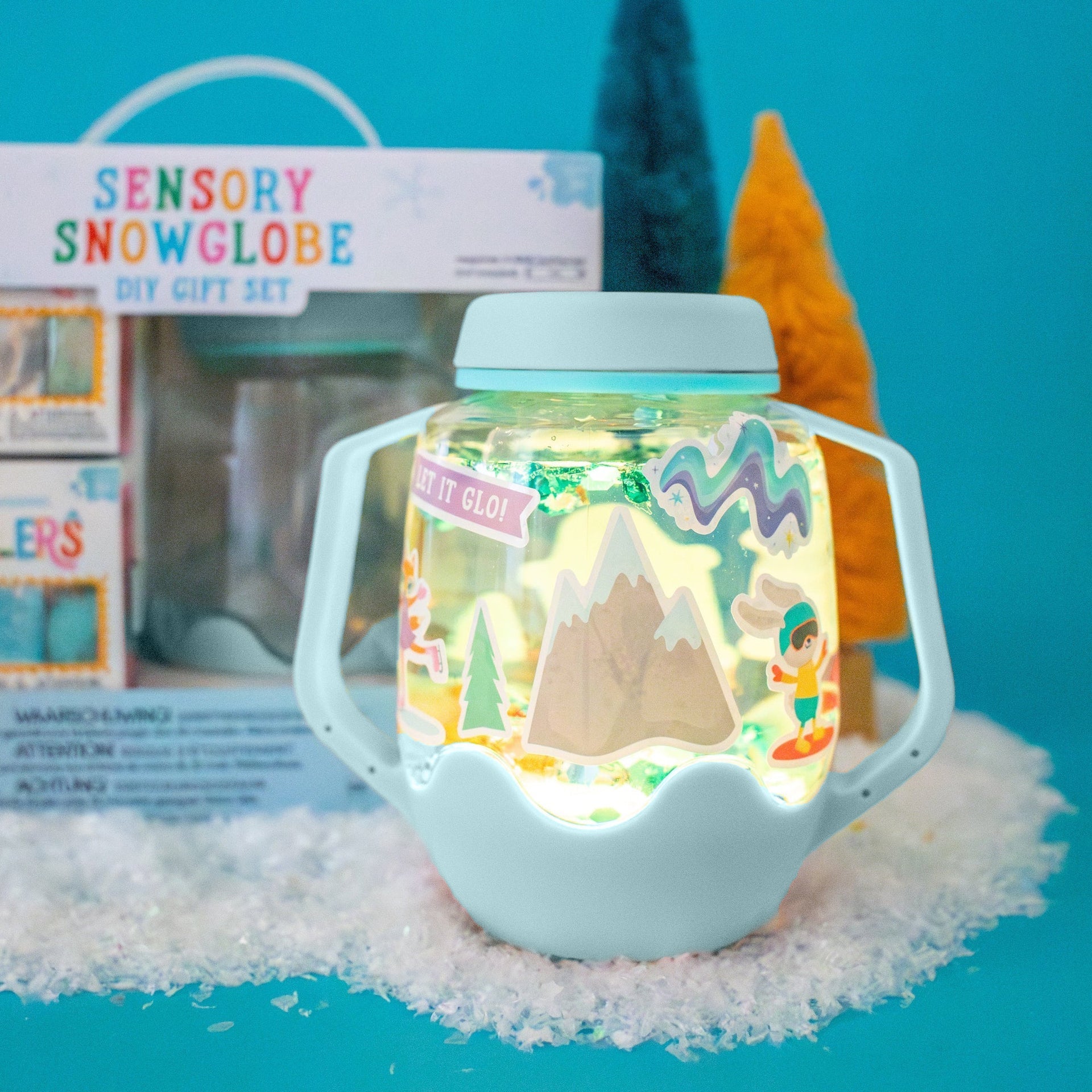 DIY Sensory Snowglobe Gift Set