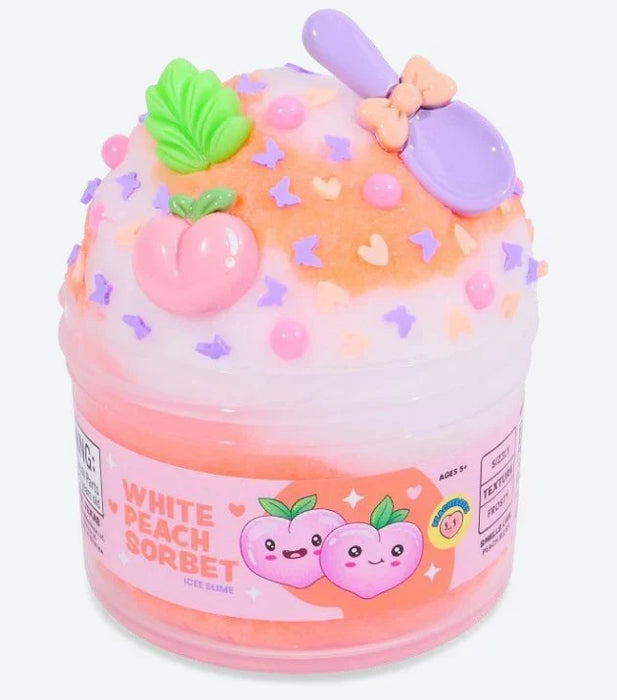 Peachybbies White Peach Sorbet Slime