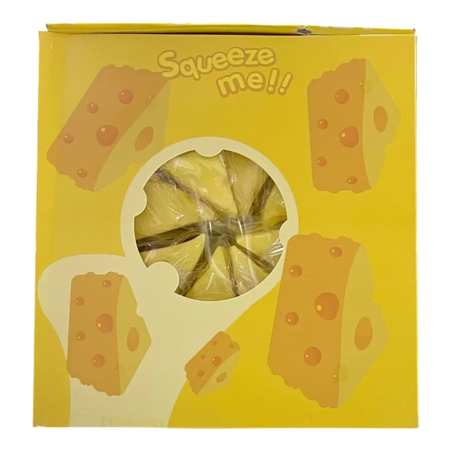 Slow Rise Triangular Cheese Wedge Sensory Squishy Toy 11cm