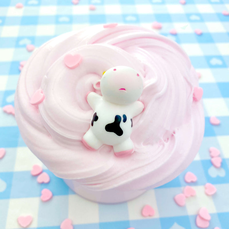 Kawaii Straw Dairy Cow Slime