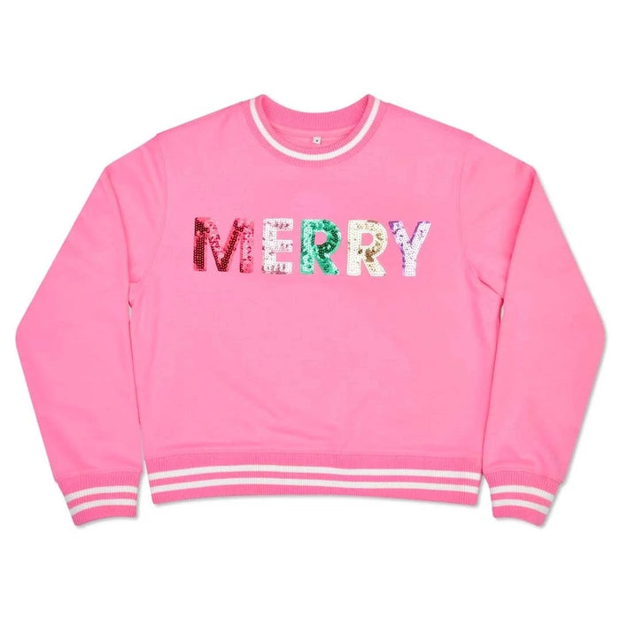 Merry Sequins Sweatshirt by Iscream