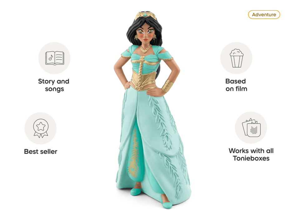 Disney Aladdin Princess Jasmine Tonie Audio Play Figurine for Kids