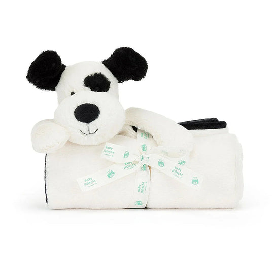 Bashful Black Pup Blankie