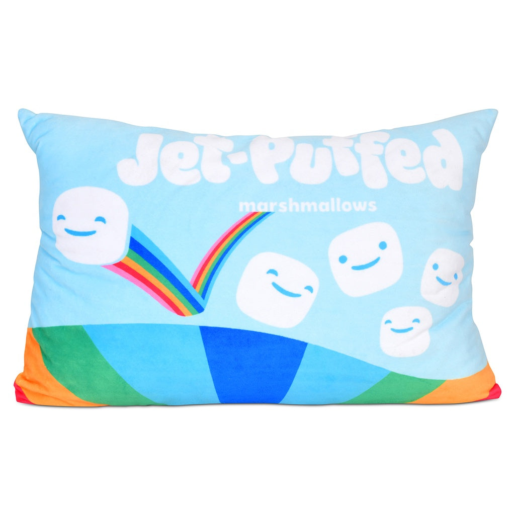 Jet-Puffed Marshmallows Decorative Packaging Plush Pillow with Removable Marshmallows